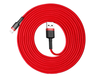 Baseus Kabel Cafule USB-A / Lightning 2A QC 3.0 3 m - czerwony - 1502156 - zdjęcie 1